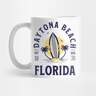 Daytona Beach Florida Surf Summer Vacation Vintage Mug